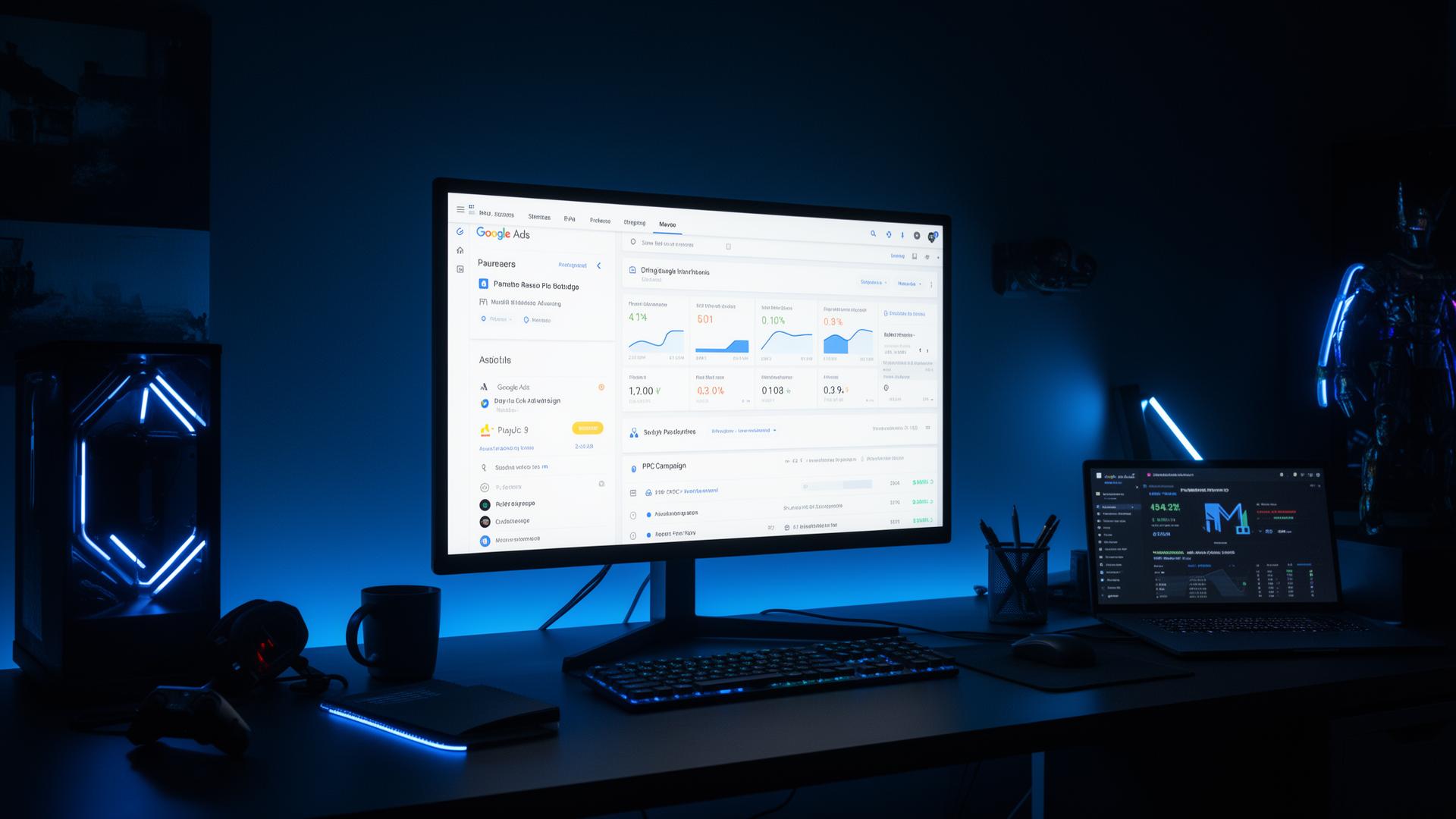Google Ads PPC campaign dashboard