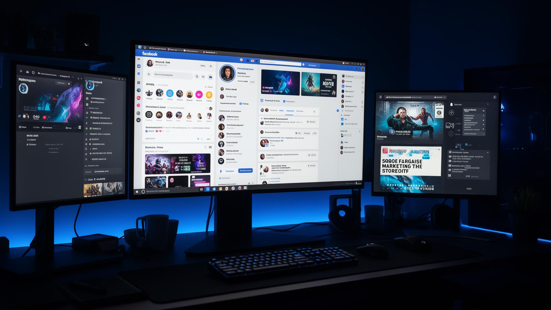 Social media marketing dashboard